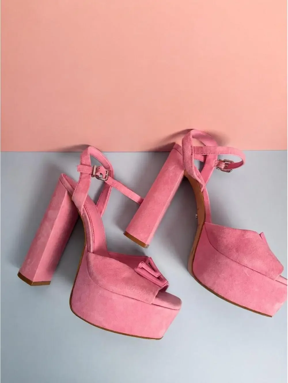 Women's Pink platform heels